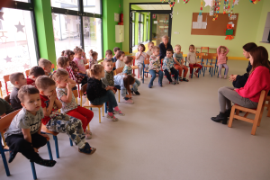 Wizyta Policji w przedszkolu Zdjęcie do artykułu Wizyta Policji w przedszkolu