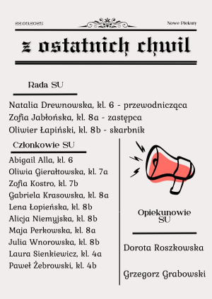 Zdjęcie do artykułu Nowy samorząd uczniowski wybrany!