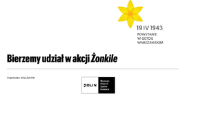 Akcja społeczno-edukacyjna Żonkile Zdjęcie do artykułu Akcja społeczno-edukacyjna Żonkile
