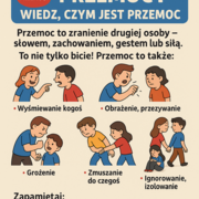 o przemocy plakat